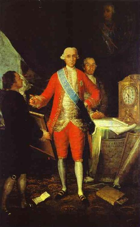 Francisco Jose de Goya Francisco de Goya the Count of Floridablanca and Goya. Sweden oil painting art